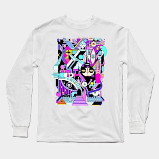 geometric Long Sleeve T-Shirt